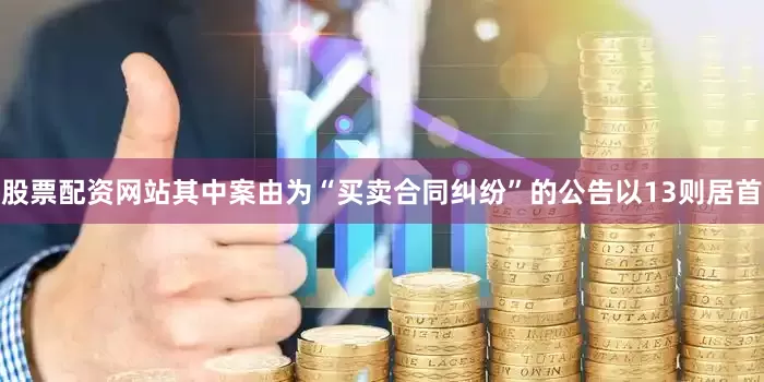 股票配资网站其中案由为“买卖合同纠纷”的公告以13则居首